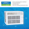 5,000 BTU 115-Volt Mechanical Window AC