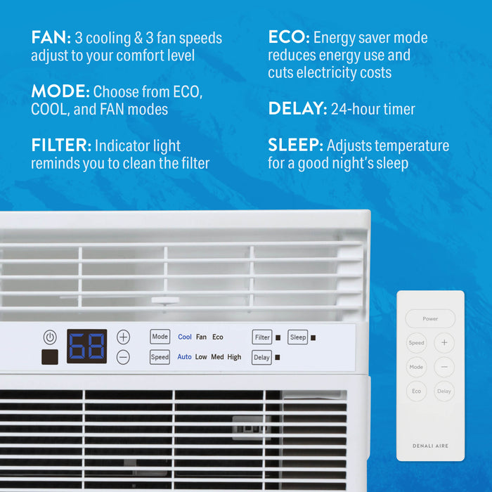 14,000 BTU 115-Volt Electronic Window AC