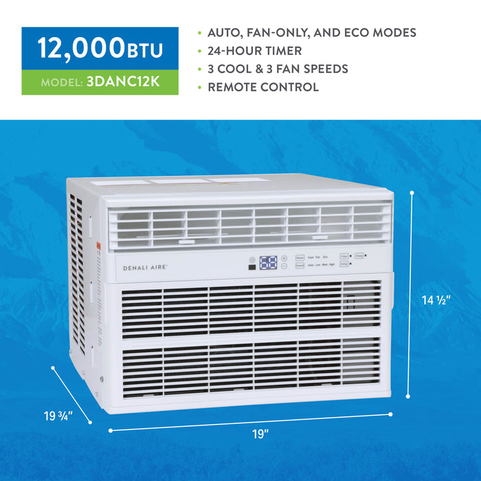 12,000 BTU 115-Volt Electronic Window AC