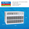 24,000 BTU 230-Volt Electronic Window AC w/Electric Heater