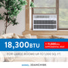 18,300 BTU 230-Volt Electronic Window AC w/Electric Heater