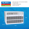 Denali Aire 18,300 BTU 230-Volt Electronic Window AC w/Electric Heater