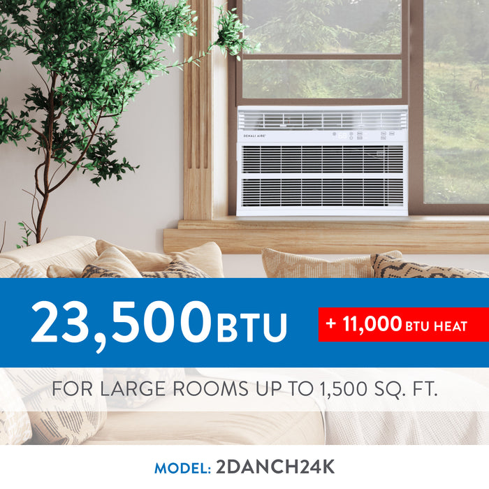 23,500 BTU 230-Volt Window Air Conditioner with Heat