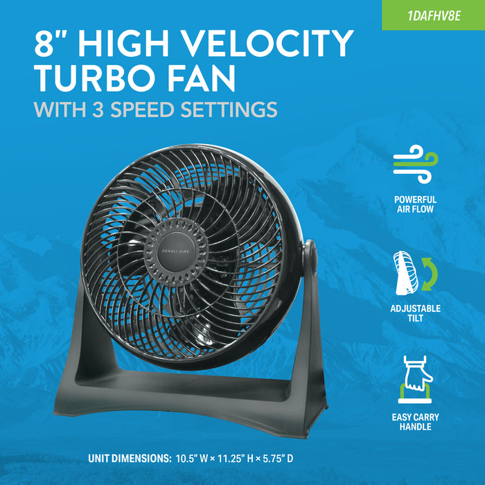 8" High Velocity TURBO Fan
